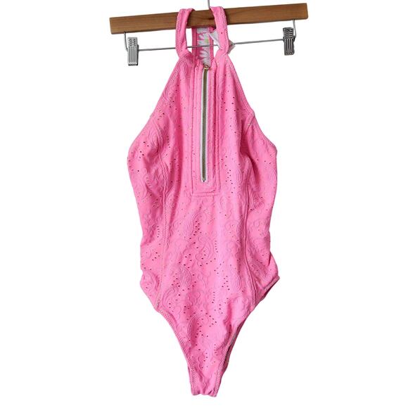 Love shack Fancy X Hurley Eyelet pink One Piece size XS - Picture 3 of 9